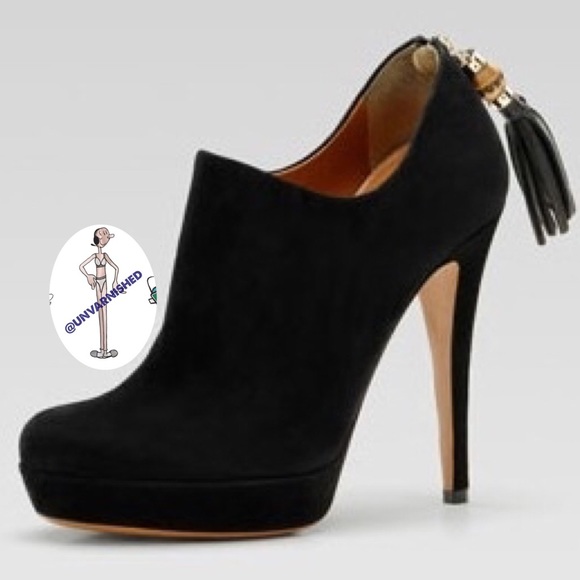 Gucci Suede Platform Ankle Boots - Picture 2 of 15